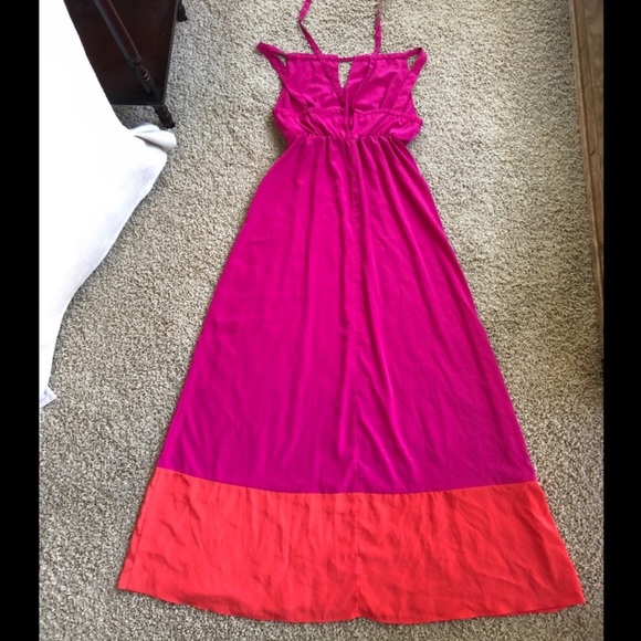 Old Navy - Pink and Orange, Maxi Dress, Medium - Picture 8 of 8